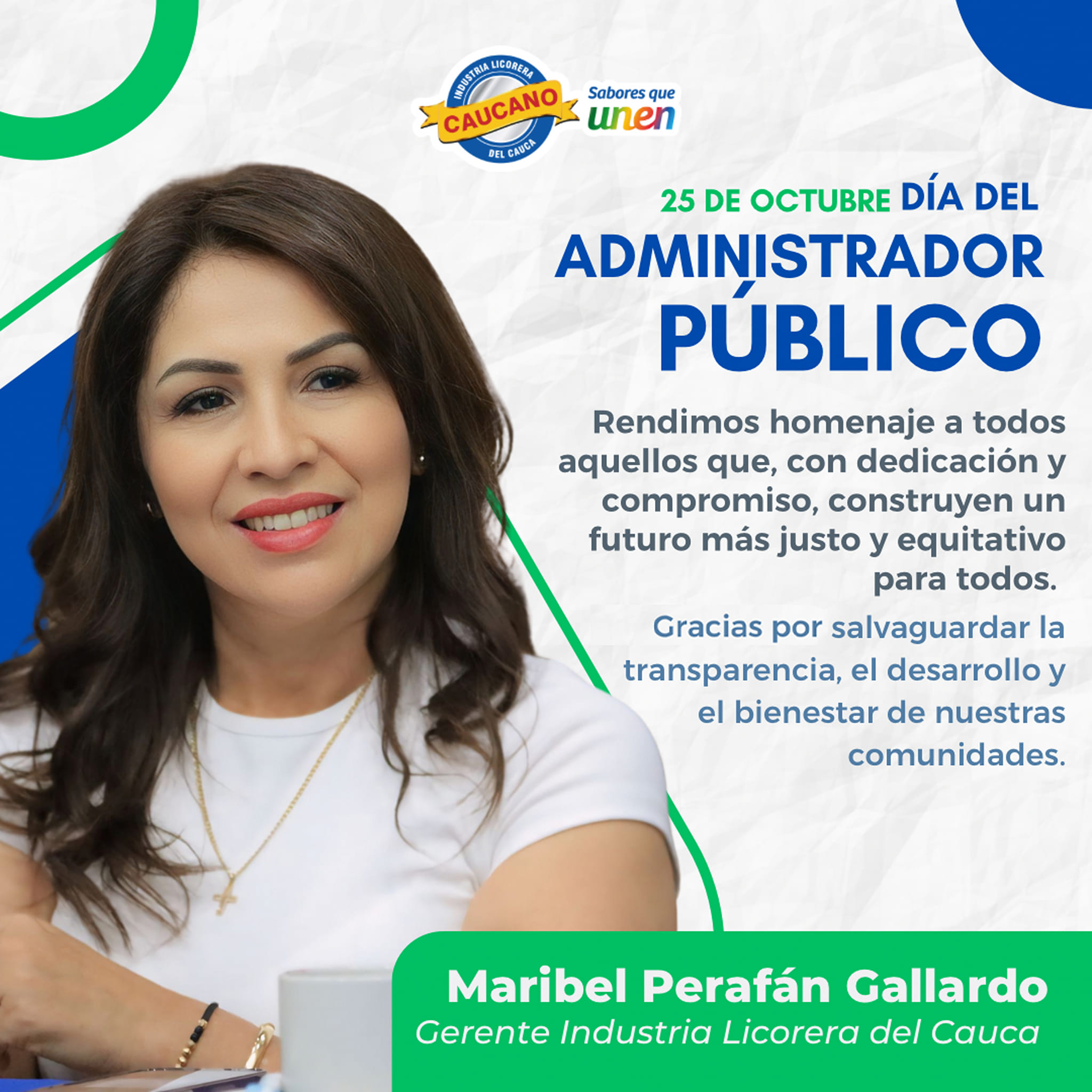                                              ¡No queremos que se vaya el día sin reconocer a quienes trabajan por un mejor país!
                                            