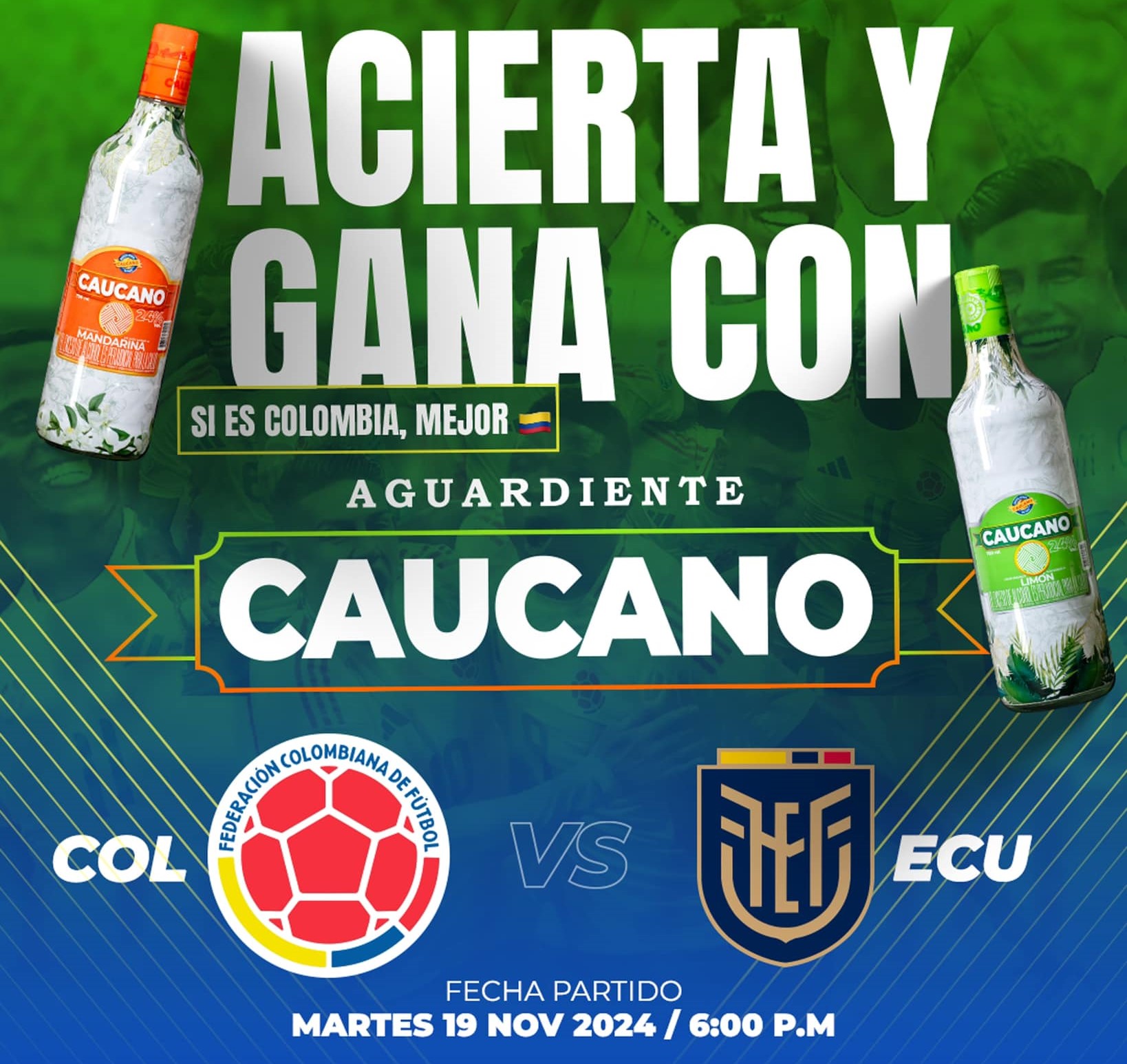                                              ¡Polla futbolera con Aguardiente Caucano!
                                                