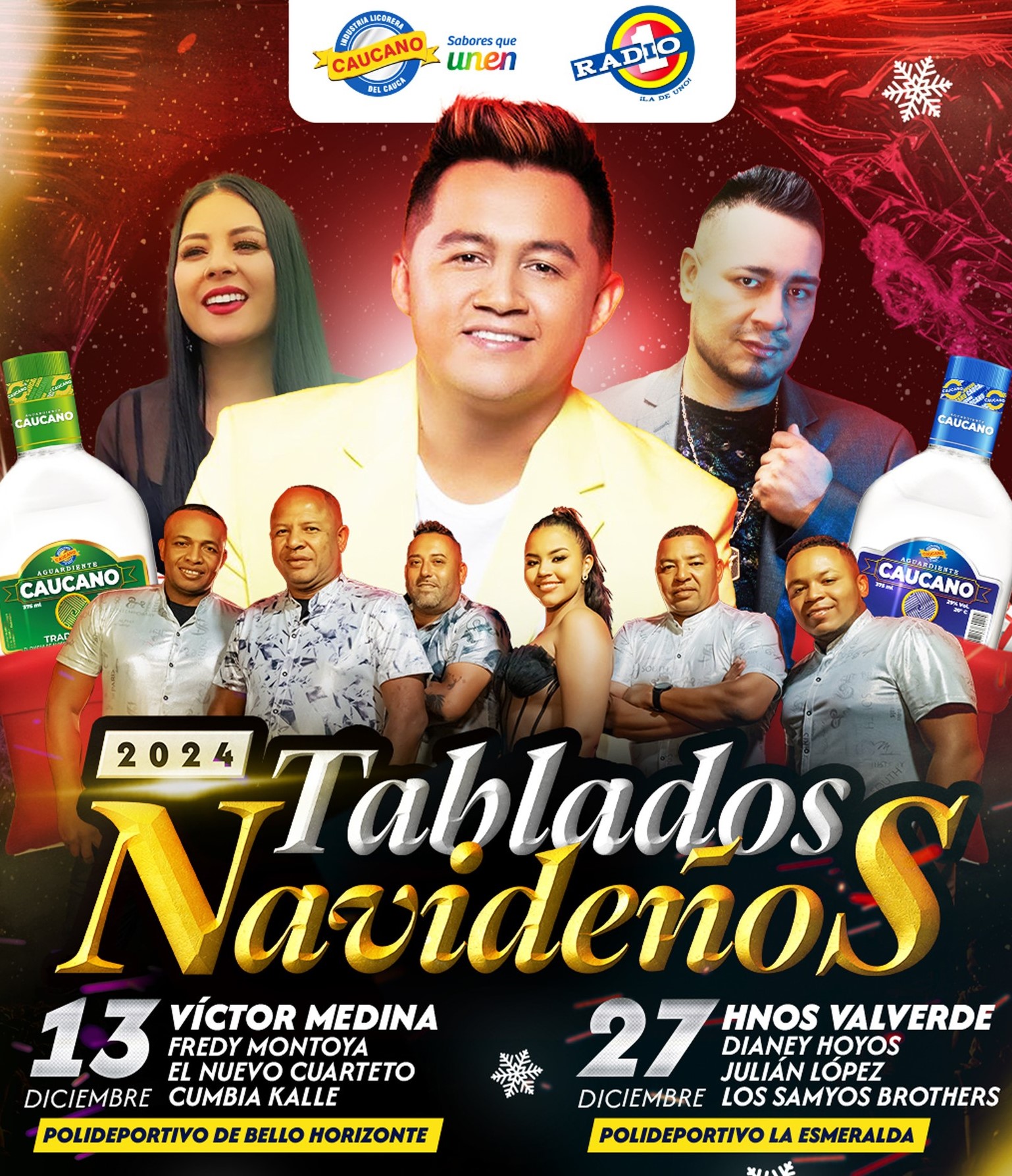                                          ¡Navidad y fin de año, se celebran con lo mejor: Caucano y Tablados! 🎉🎄
                                        