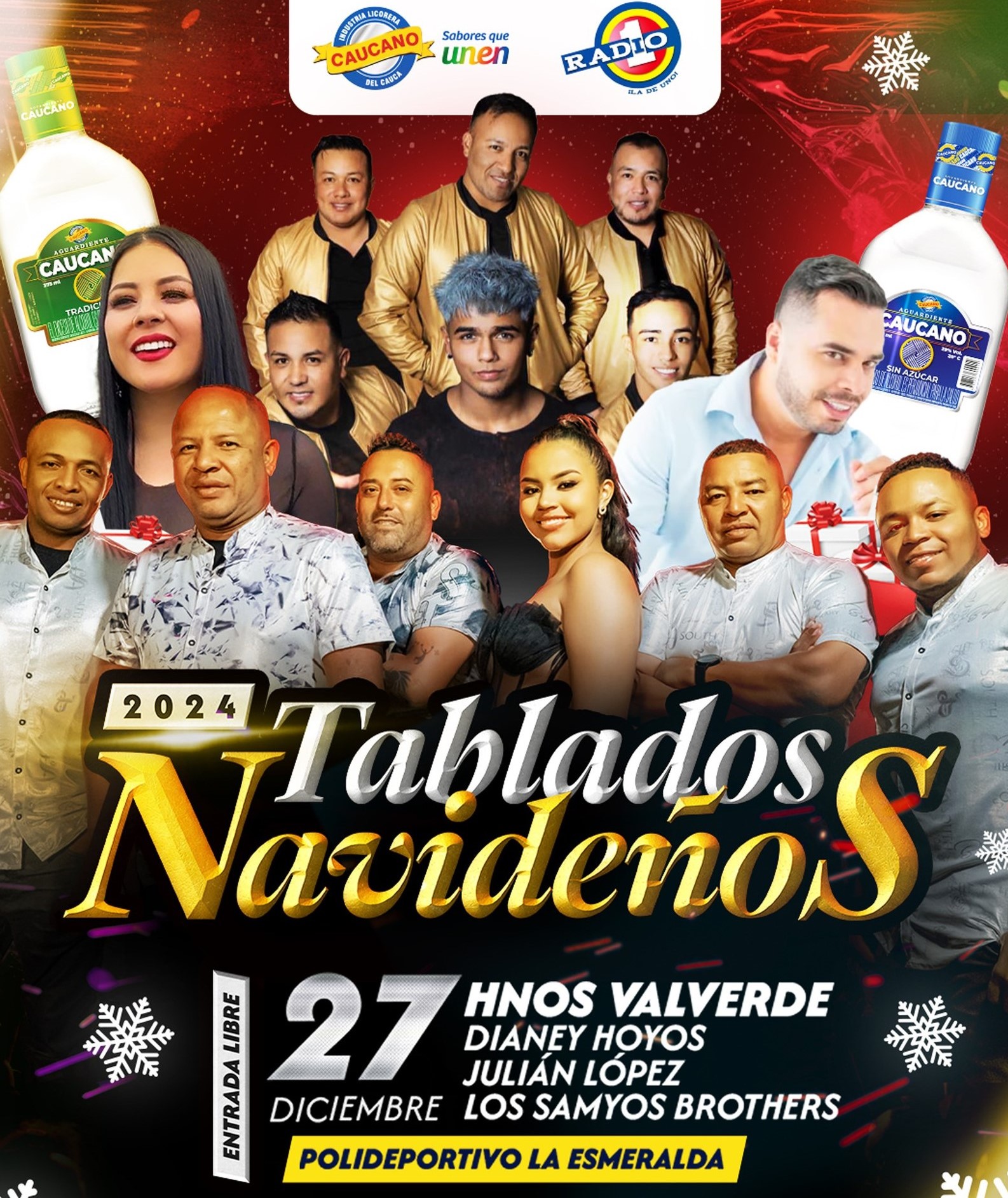                                          ¡Las fiestas de fin de año, se celebran con lo mejor: Caucano y Tablados! 🎉🥳
                                        