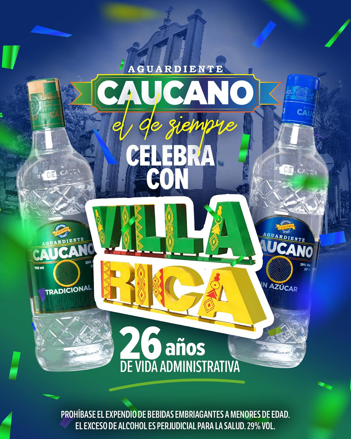                                              Aguardiente Caucano, el de siempre, celebra junto a Villa Rica. 🥳
                                                
