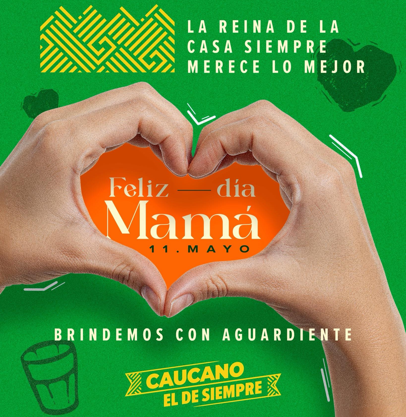   La reina de la casa siempre merece lo mejor  ¡Brindemos con Aguardiente Caucano !
                                        