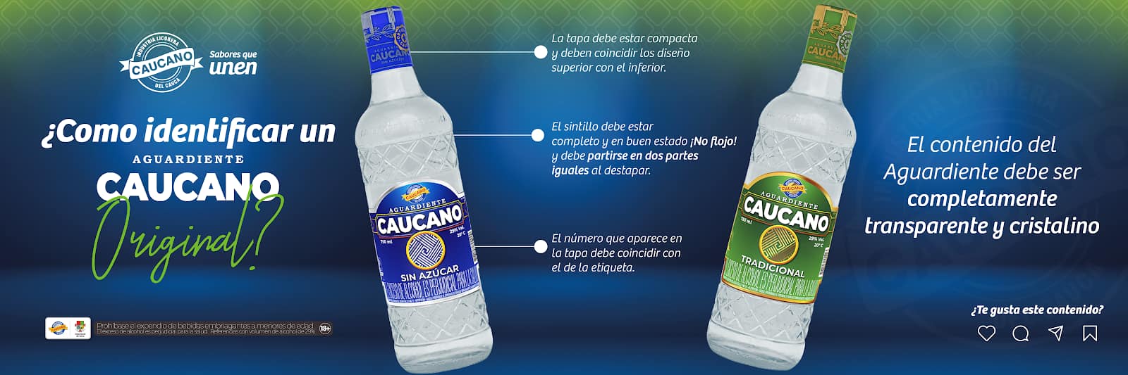                                          ¿Cómo identificar el Aguardiente Caucano original?
                                        