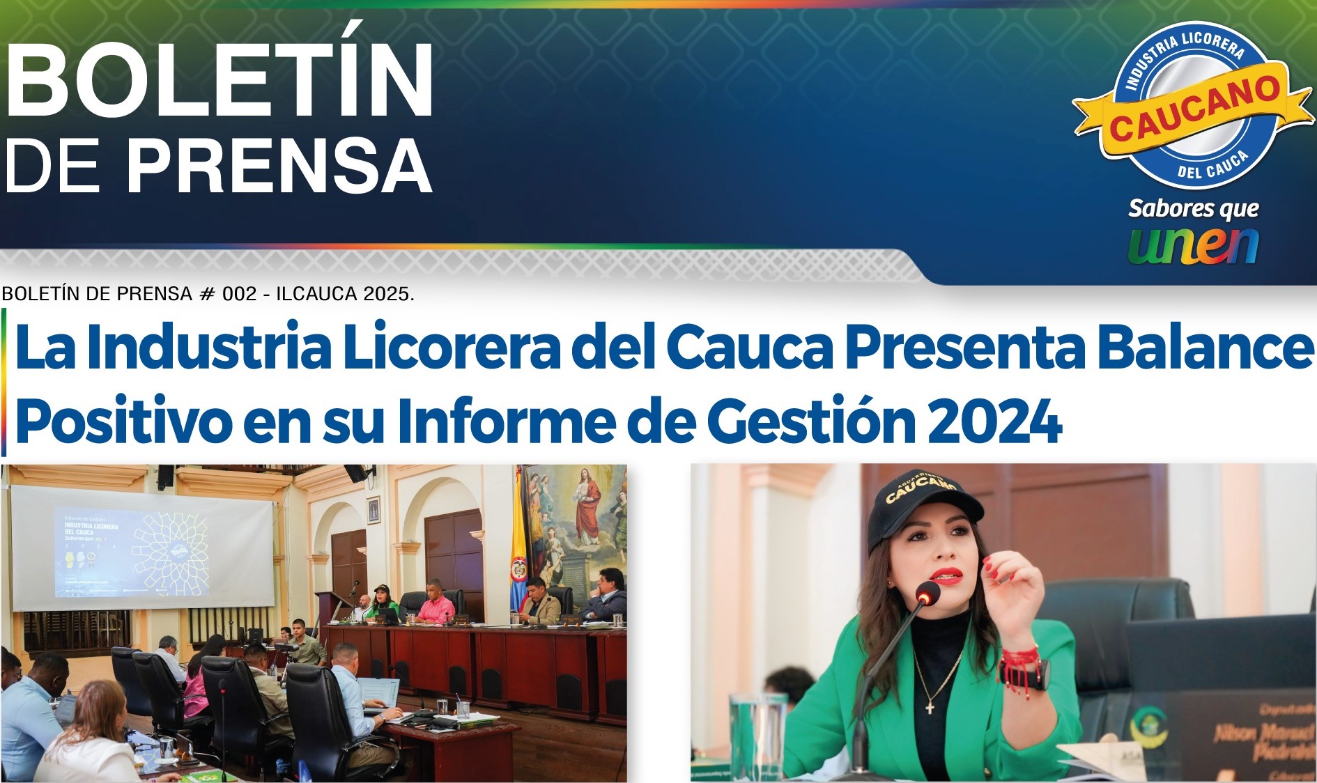                                              La Industria Licorera del Cauca Presenta Balance Positivo en su Informe de Gestión 2024
                                            