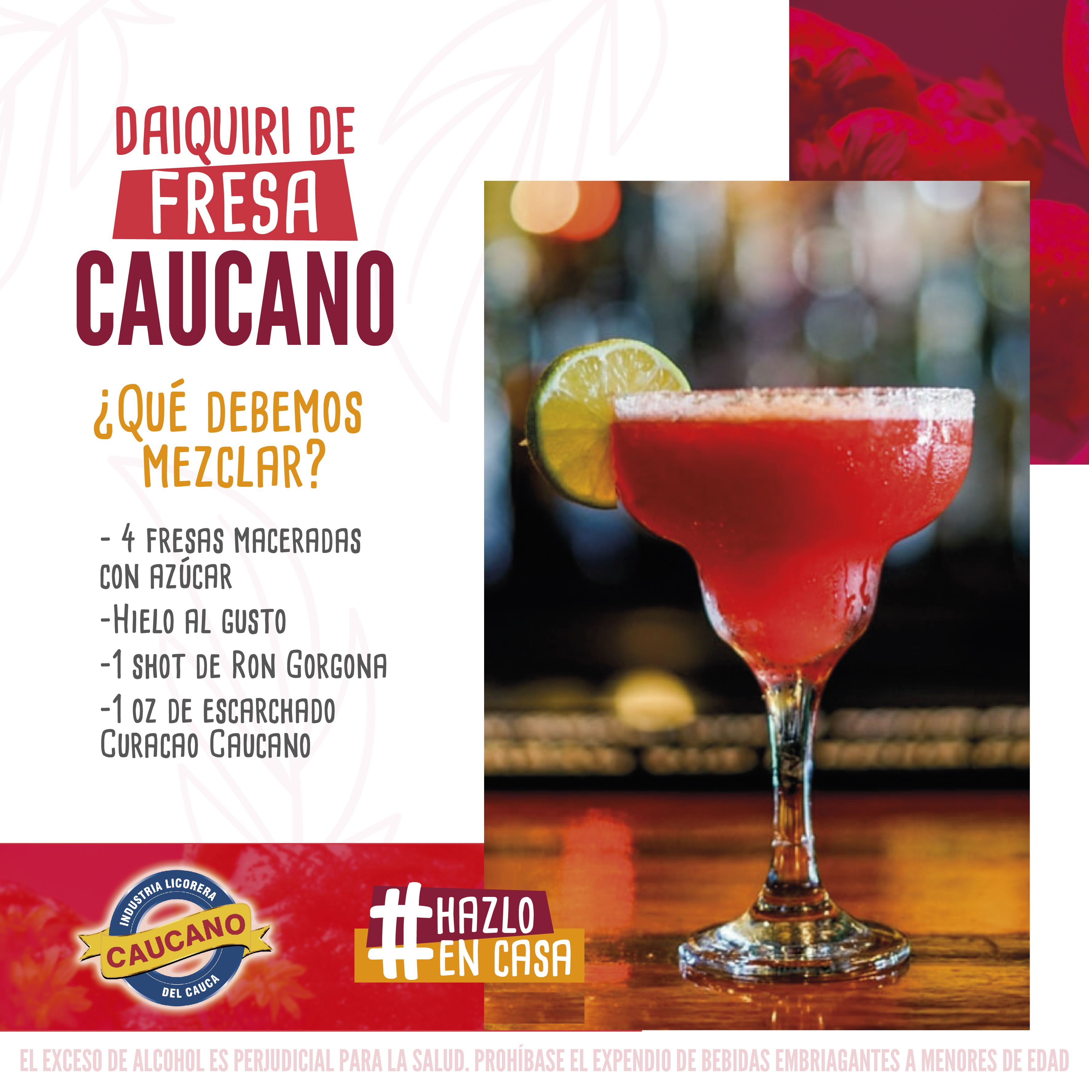 Daiquiri con Escarchado y Ron