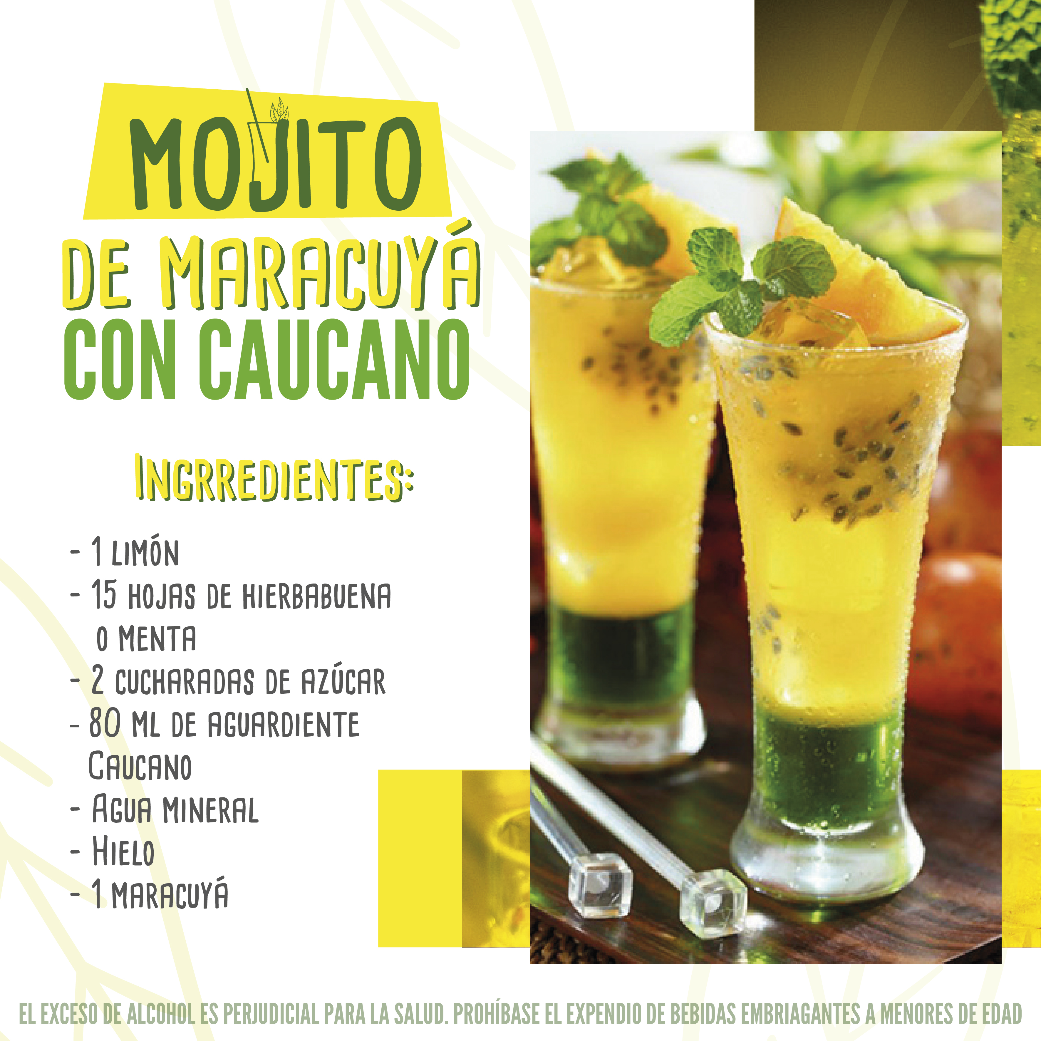 Mojito de Maracuyá con Aguardiente