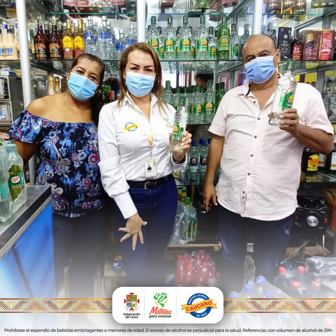                                              Importante acompañamiento de la industria licorera del cauca al sector de bares, tenderos y estancos, en el marco de la reactivación económica.
                                            